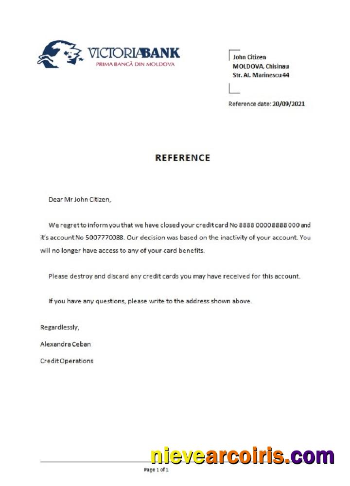 Moldova Victoriabank closure reference